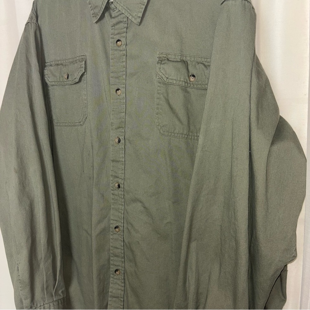 Wrangler Premium Authentics Work Button Down Shirt - image 6